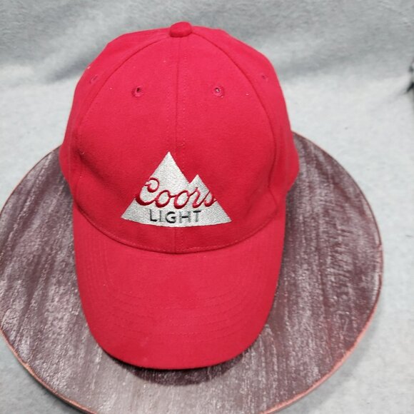 Coors Light Red Embroidered Baseball Cap Adjustable - Picture 1 of 12